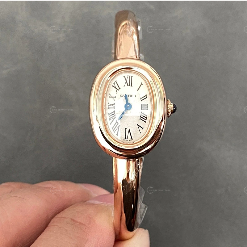 Cartier-Baignoire-de-Cartier-Rose-Gold-Silver-Dial-Mini-Model (1)