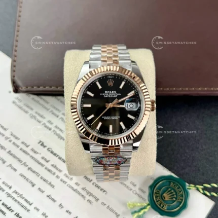 Rolex Datejust 41 | Siyah Kadran | İki Ton | ETA Saat | Jubilee