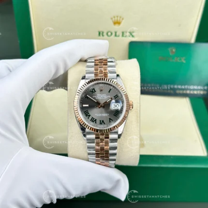 Rolex Datejust 126231 | Rose Gold Wimbledon Kadran | ETA Saat | 36mm