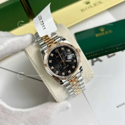 Rolex Datejust 36 | Siyah Computer Kadran | Rose Gold | ETA Saat