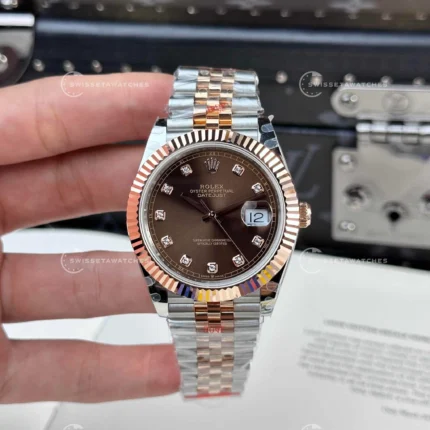 Rolex Datejust | Çikolata Kadran | 41mm ETA Saat |