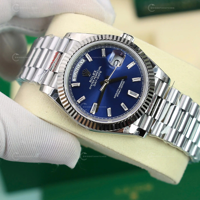Rolex-Day-Date-228236-mavi-kadran-ndex-Diamond-175 gram-GMF 40 mm-eta-saat (4)