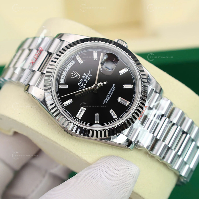 Rolex-Day-Date-228236-siyah-kadran-ndex-Diamond-175 gram-GMF 40 mm-eta-saat (2)