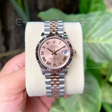 Rolex Datejust 28MM | Pembe Roma Kadran | ETA Saat | Lady-Datejust