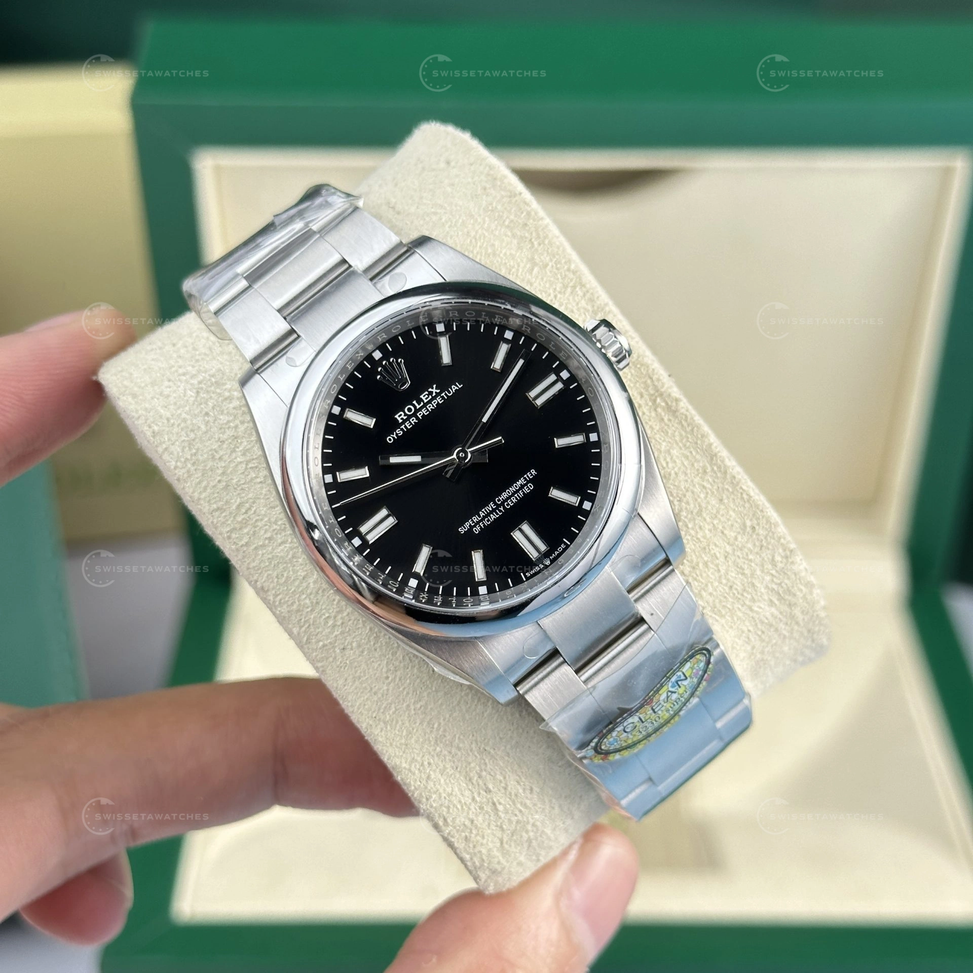 Rolex Oyster Perpetual 36mm Siyah Kadran Ref. 126000 Clean Fabrika Super Clone ETA Saat (4)